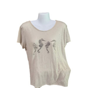 Bass Women's XL Seahorse T-Shirt, Good Condition